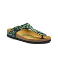 Navy-Green Nubuck Leather