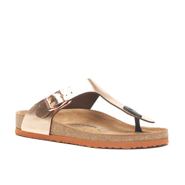 Aliz - Genuine Leather Orthopedic Arch Support Sandals For Women / Rose Printed Leather
