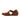 Alya - Genuine Leather Closed Toe Sandals For Women / Brown - Crazy Oiled Leather