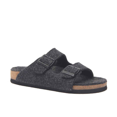 Bali-W - Genuine Wool Orthopedic Arch Support House Slippers For Women / Dark Grey Wool