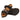 Campell - Genuine Leather Orthopedic Arch Support Sandals For Women / Black - Silver Printed Leather