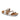 Campell - Genuine Leather Orthopedic Arch Support Sandals For Women / White - Gold Printed Leather