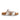 Campell - Genuine Leather Orthopedic Arch Support Sandals For Women / White - Gold Printed Leather