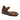 Daisy - Genuine Leather Flat Sandals For Women / Brown - Crazy Oiled Leather