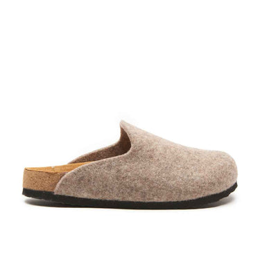 Favor - Wool Mule Slippers For Men With Arch Support - Brown Wool