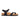 Gabriella - Genuine Leather Orthopedic Arch Support Flat Sandals For Women / Black Nubuck Leather