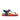 Gerda - Genuine Leather Orthopedic Arch Support Flat Sandals For Women / Navy - Red Nubuck Leather