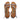 Grady - Genuine Leather Flat Sandals For Women / Platinum Printed Leather