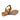 Grady - Genuine Leather Flat Sandals For Women / Tan - Crazy Oiled Leather
