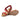 Grady - Genuine Leather Flat Sandals For Women / Red Nubuck Leather