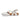 Megan - Genuine Leather Closed Toe Sandals For Women / White Skin Leather
