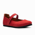 Red Nubuck Leather