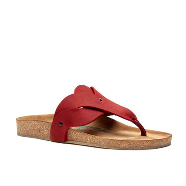Silvia - Genuine Leather Orthopedic Arch Support Sandals For Women / Red Nubuck Leather