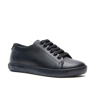Sorel - Genuine Leather Lace Up Orthopedic Arch Support Shoes For Women / Black Skin Leather
