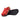 Trudi - Genuine Leather Orthopedic Clogs For Women / Red Nubuck Leather