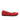 Velda - Genuine Leather Mary Jane Flat Shoes For Women / Red Nubuck Leather