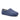 Yew - Genuine Wool Orthopedic Arch Support House Shoes For Men / Navy - Grey Wool