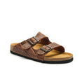 Brown Croc Printed Leather