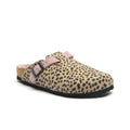 Beige-Spotted Nubuck Leather