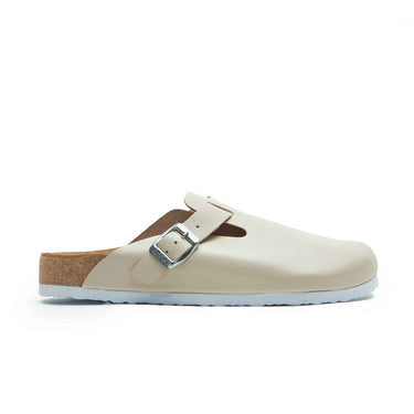 Capri-N - Leather Clog Sandals For Women With Arch Support - Beige Nappa Leather