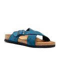 Navy Nubuck Leather 