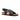 Fayette - Genuine Leather Arch Support Flat Sandals For Women / Black Nubuck Leather