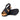 Fayette - Genuine Leather Arch Support Flat Sandals For Women / Black Nubuck Leather