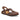 Megan - Genuine Leather Closed Toe Sandals For Women / Brown - Crazy Oiled Leather