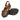 Megan - Genuine Leather Closed Toe Sandals For Women / Brown - Crazy Oiled Leather